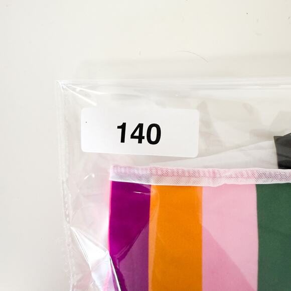 Torrid Rainbow Stripe High Waist Swim Bottoms Pink Blue - Size 4 4X 26 - Picture 6 of 6